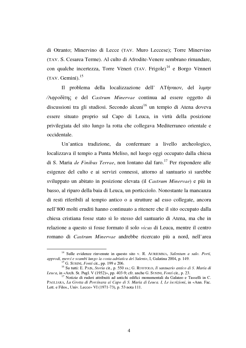 Anteprima della tesi: Gli spazi del culto nel Salento antico, Pagina 7