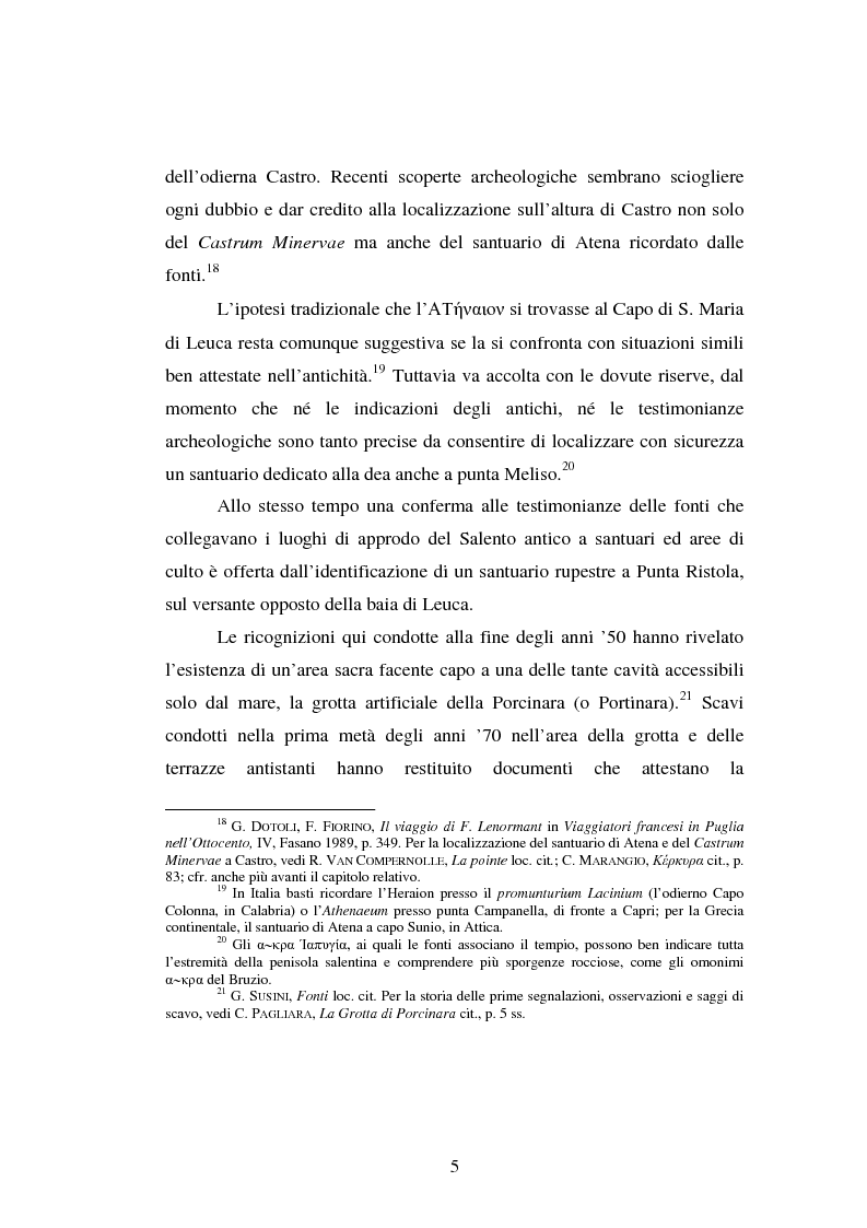 Anteprima della tesi: Gli spazi del culto nel Salento antico, Pagina 8