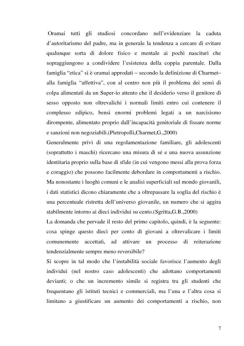 Anteprima della tesi: Adolescenza e ''adolescenze estreme'' - Viaggio attraverso il disagio adolescenziale, Pagina 2