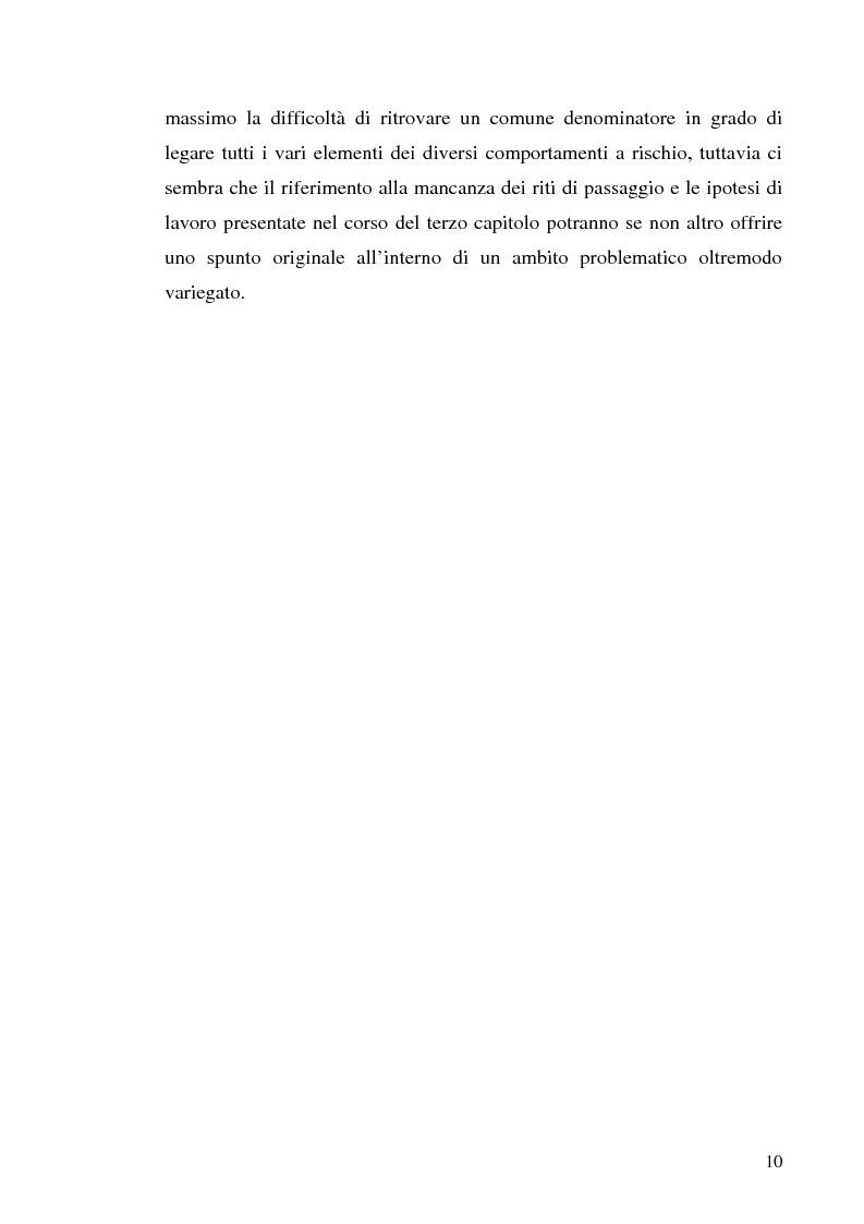 Anteprima della tesi: Adolescenza e ''adolescenze estreme'' - Viaggio attraverso il disagio adolescenziale, Pagina 5