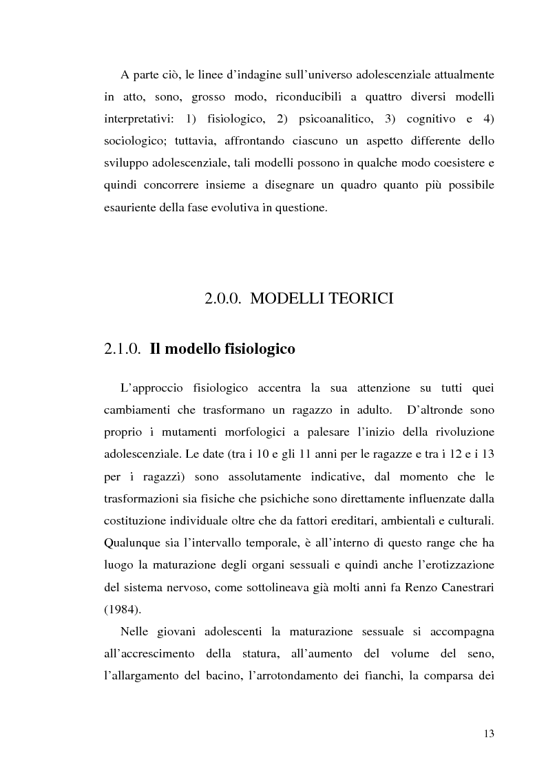 Anteprima della tesi: Adolescenza e ''adolescenze estreme'' - Viaggio attraverso il disagio adolescenziale, Pagina 8
