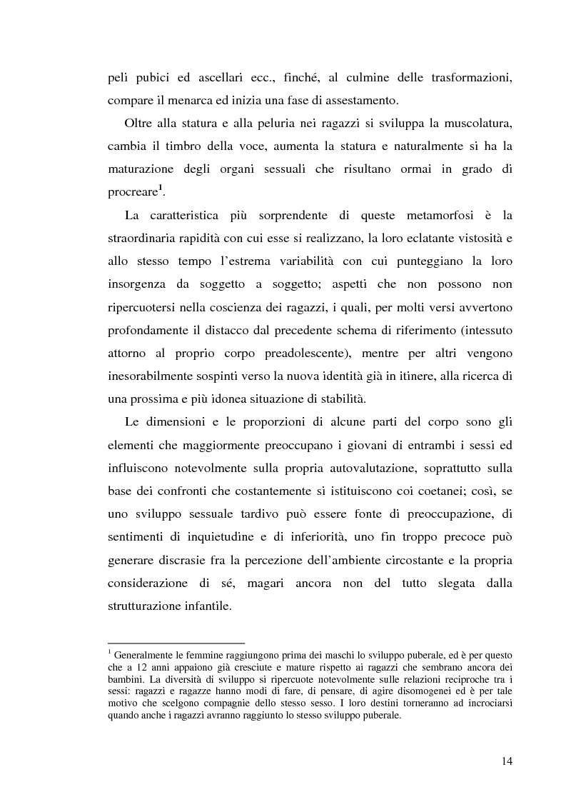 Anteprima della tesi: Adolescenza e ''adolescenze estreme'' - Viaggio attraverso il disagio adolescenziale, Pagina 9