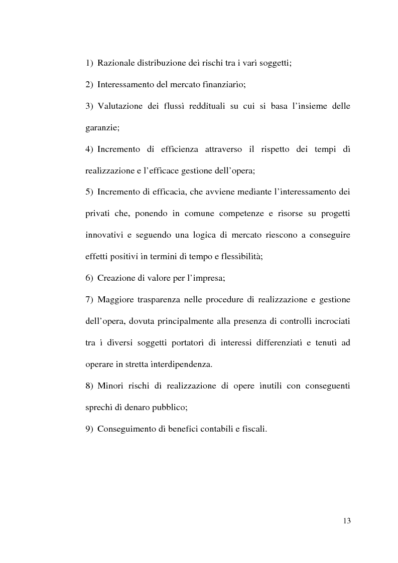 Anteprima della tesi: Il project financing nella realizzazione di opere pubbliche e il caso della città di Alberobello, Pagina 11