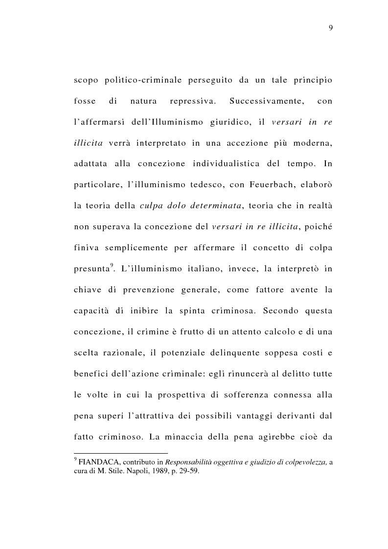 Anteprima della tesi: Il delitto preterintenzionale, Pagina 7
