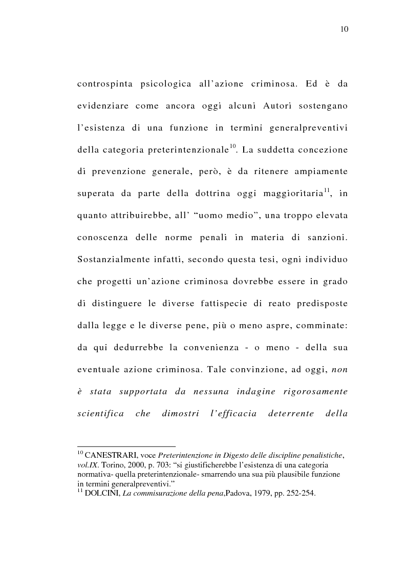 Anteprima della tesi: Il delitto preterintenzionale, Pagina 8
