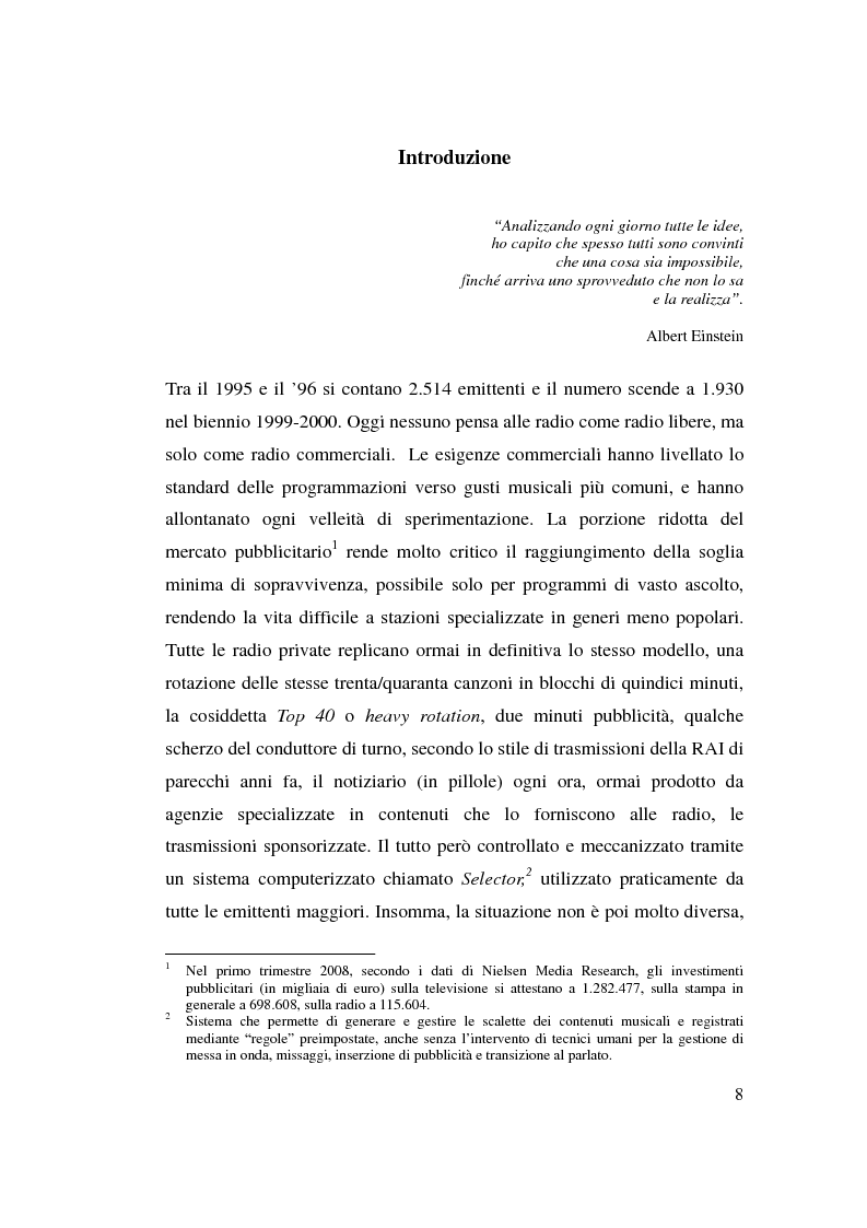 Anteprima della tesi: La stagione dell'indipendenza: CTA FM Stereo e le sue sorelle, Pagina 5