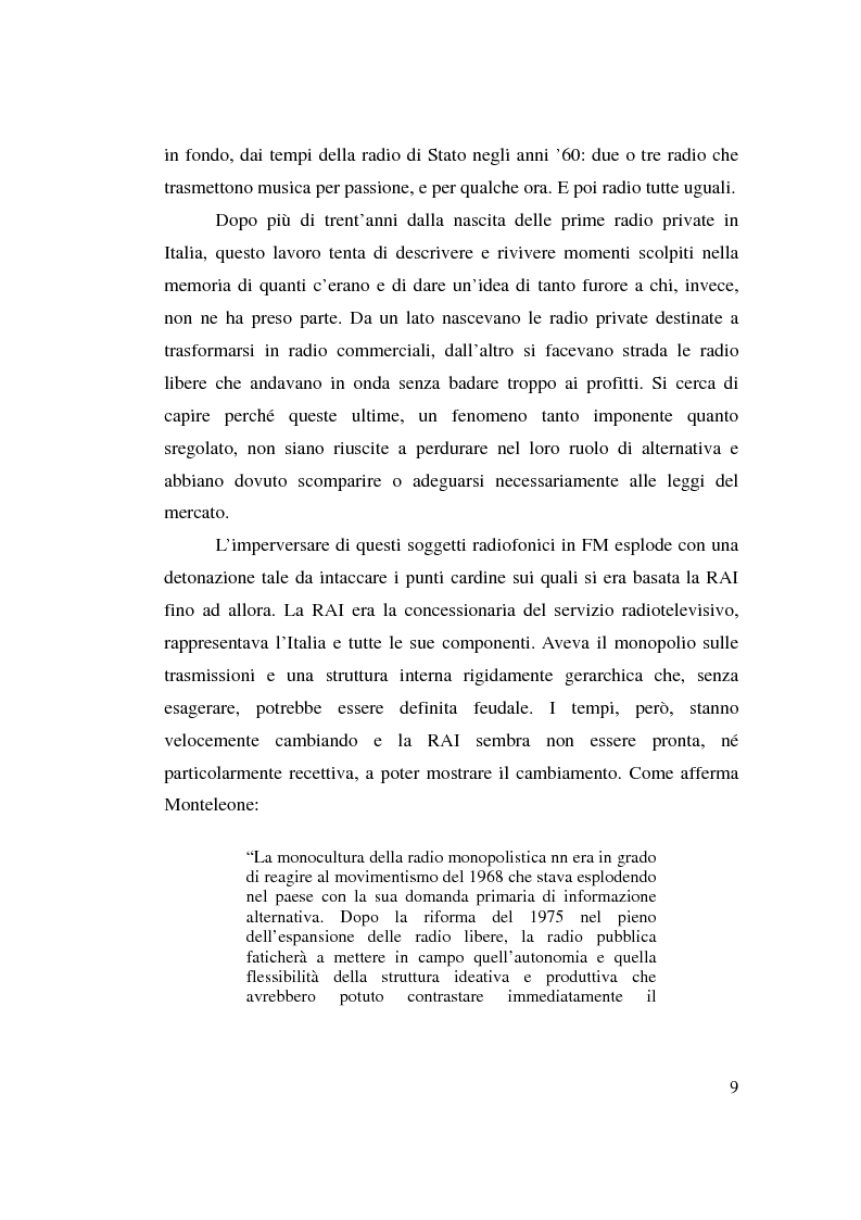 Anteprima della tesi: La stagione dell'indipendenza: CTA FM Stereo e le sue sorelle, Pagina 6