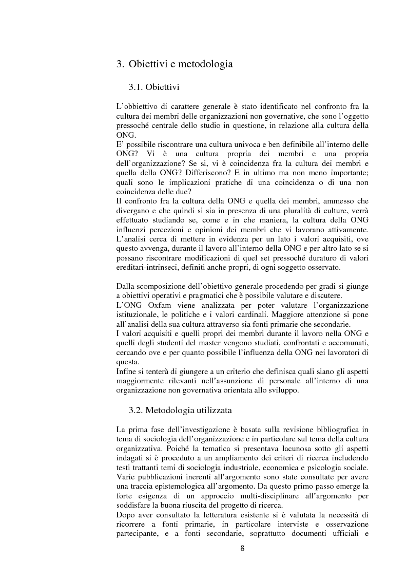 Anteprima della tesi: Le organizzazioni non governative e la cultura delle organizzazioni: fattori determinanti nella costruzione dell’identità solidale, Pagina 4