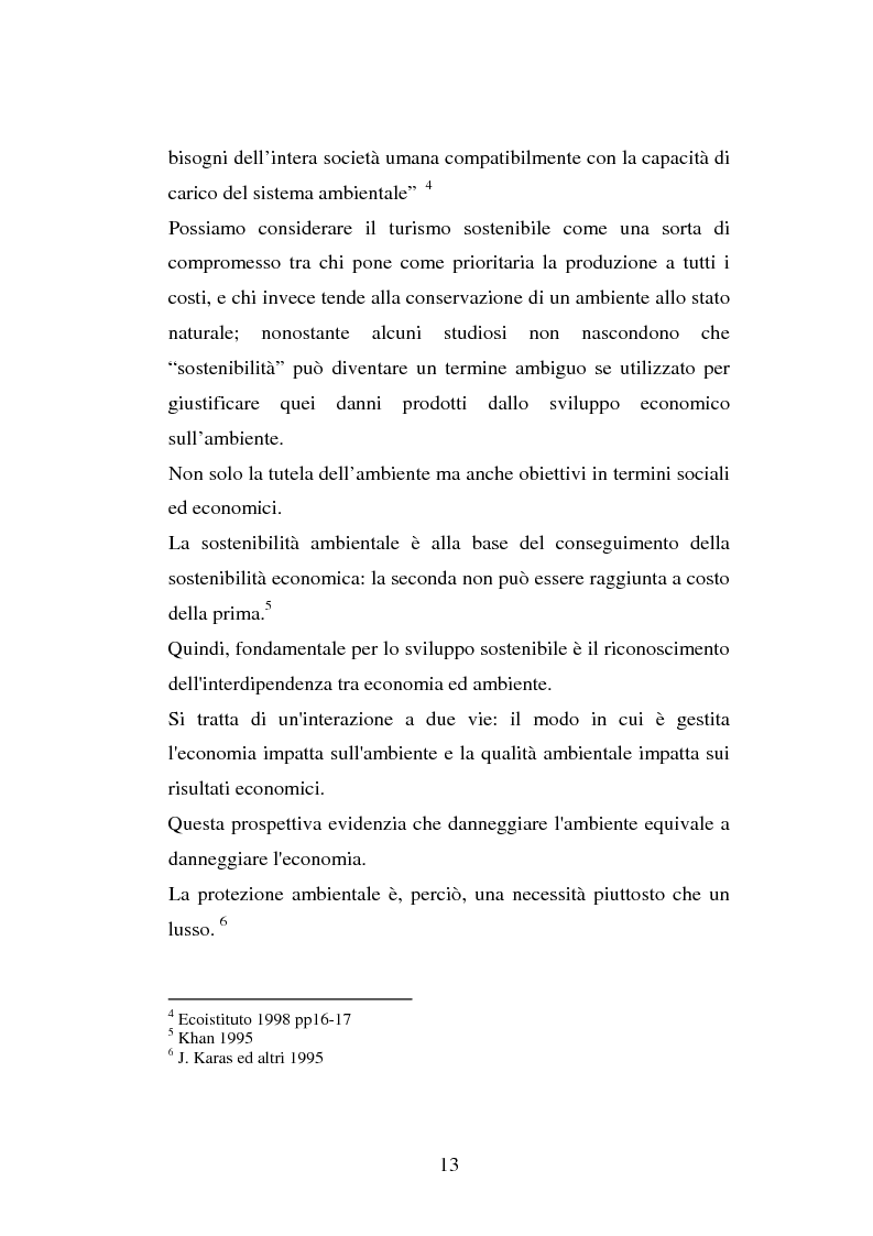 Anteprima della tesi: Turismo e ambiente: un binomio possibile, Pagina 10