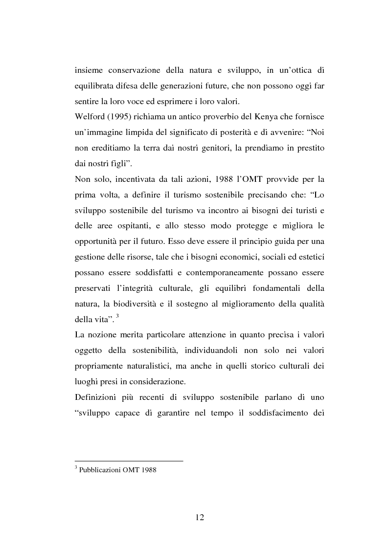 Anteprima della tesi: Turismo e ambiente: un binomio possibile, Pagina 9