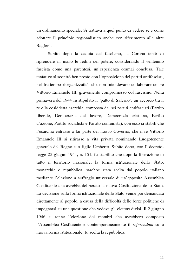 Anteprima della tesi: Le variazioni territoriali delle Regioni, Pagina 11