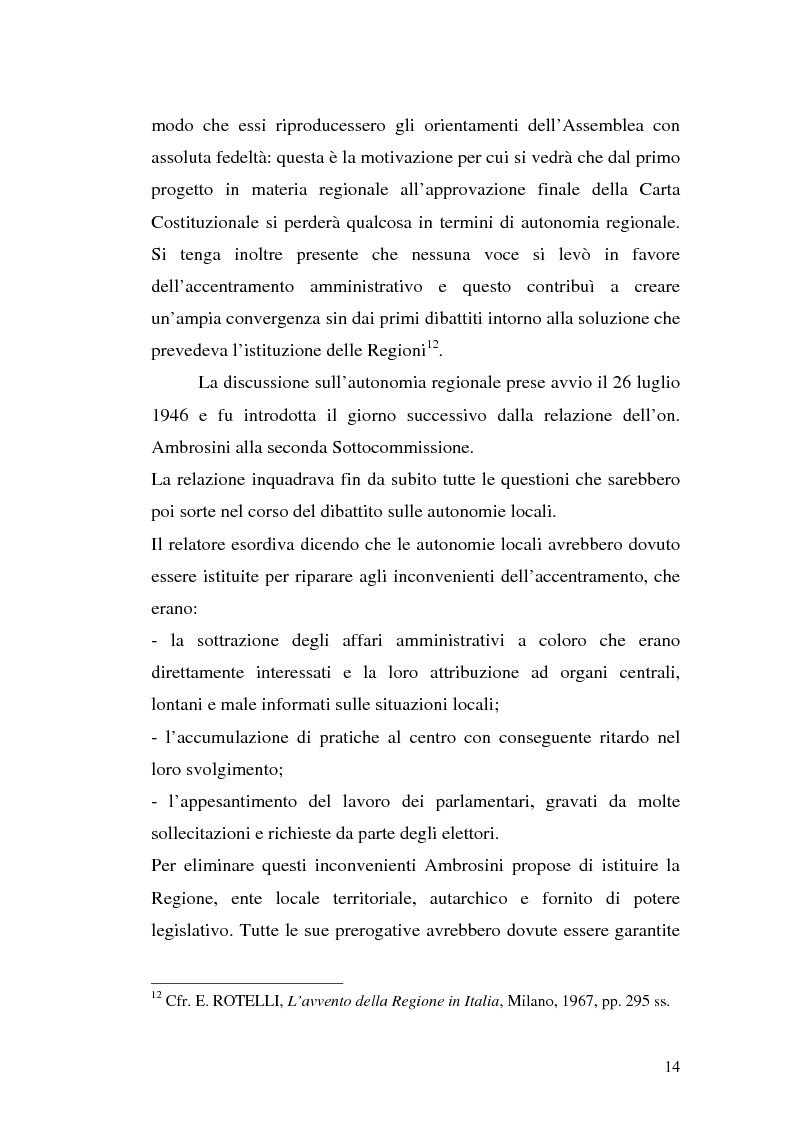 Anteprima della tesi: Le variazioni territoriali delle Regioni, Pagina 14