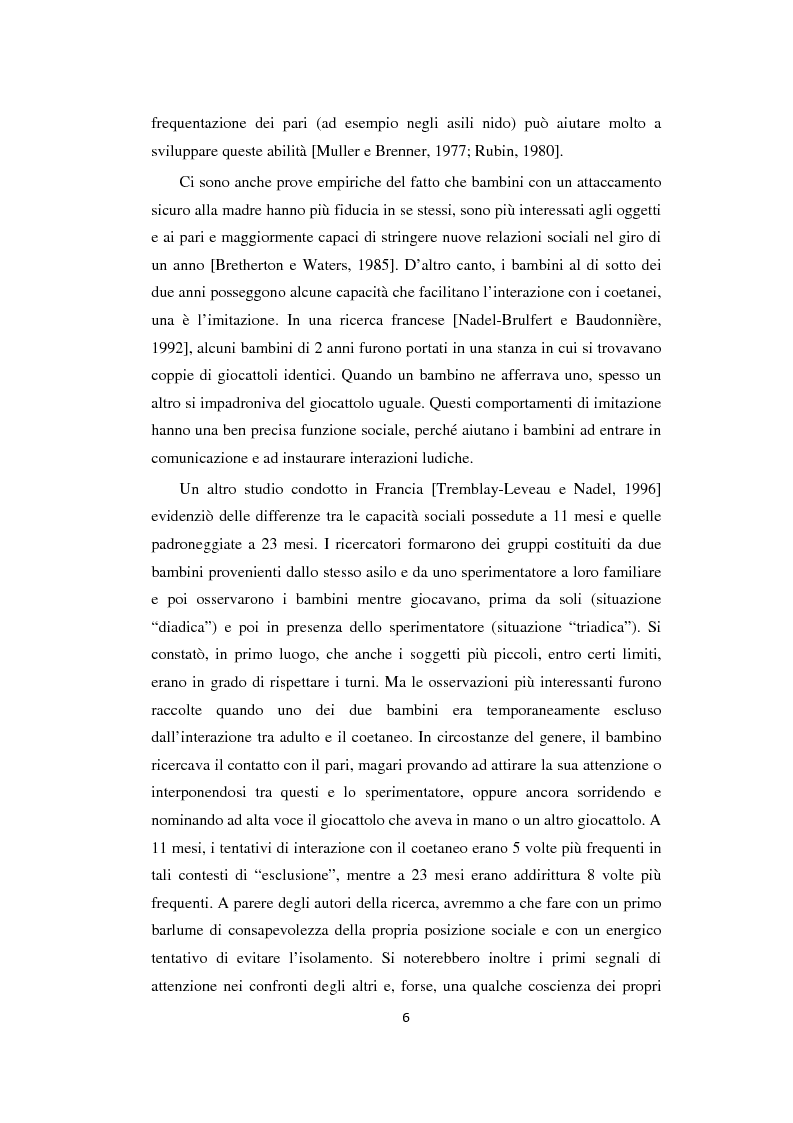 Anteprima della tesi: Adolescenza: relazioni fra pari e comportamenti a rischio, Pagina 6