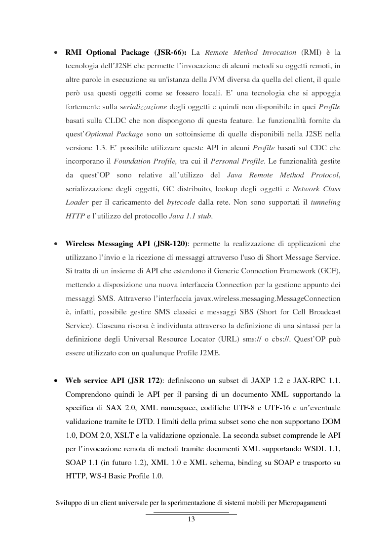 Anteprima della tesi: Sviluppo di un client universale per la sperimentazione di sistemi mobili per micropagamenti, Pagina 13