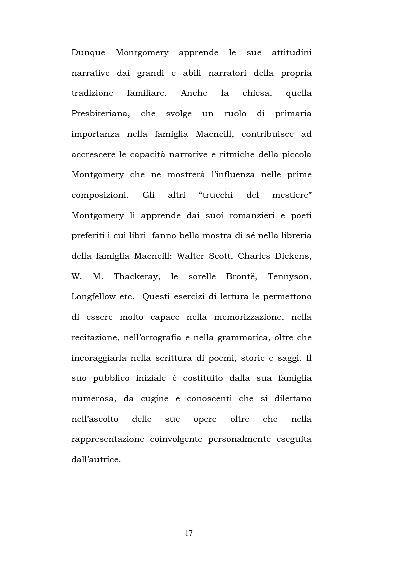 Anteprima della tesi: Lucy Maud Montgomery: Anne of Green Gables, storia di un'identità canadese, Pagina 13