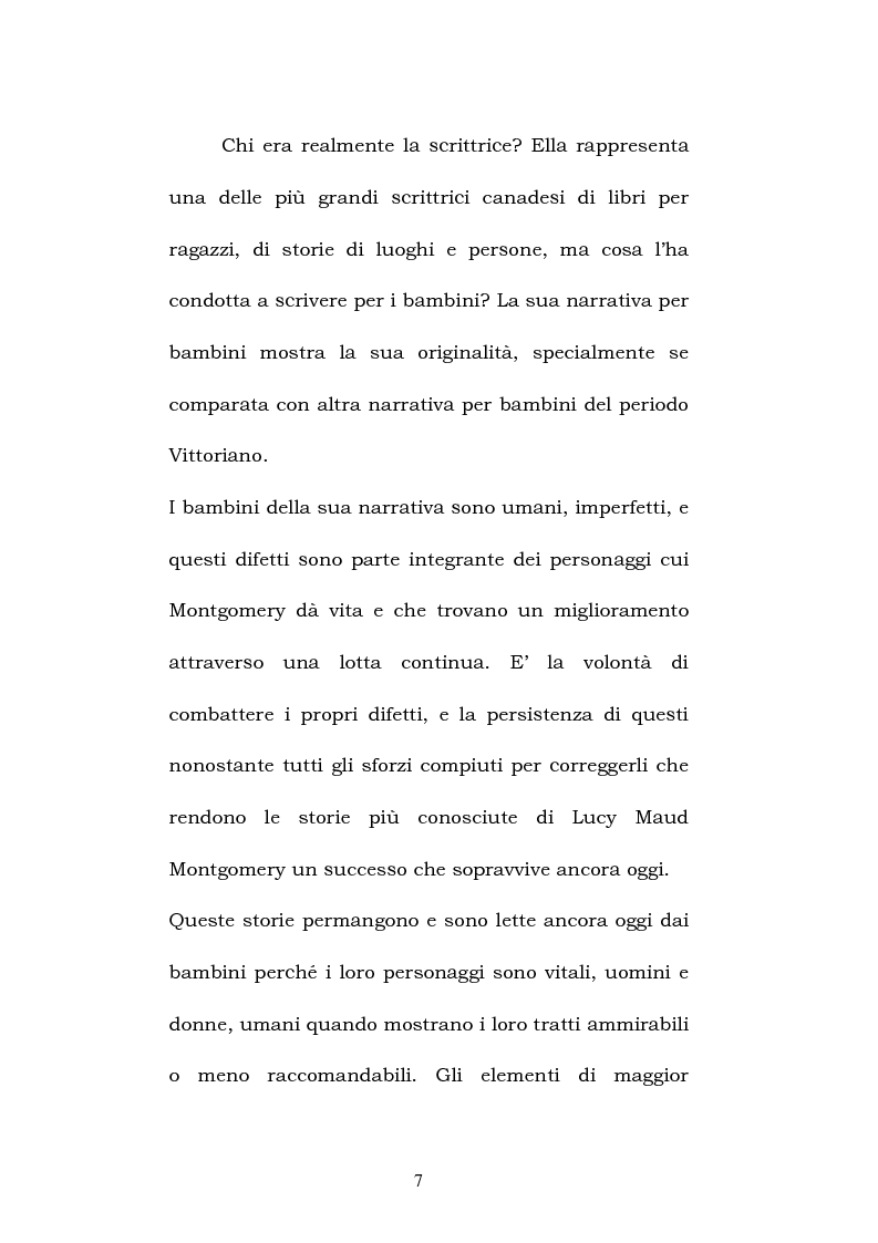 Anteprima della tesi: Lucy Maud Montgomery: Anne of Green Gables, storia di un'identità canadese, Pagina 3