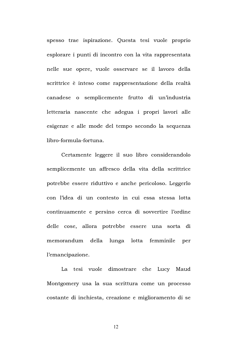 Anteprima della tesi: Lucy Maud Montgomery: Anne of Green Gables, storia di un'identità canadese, Pagina 8