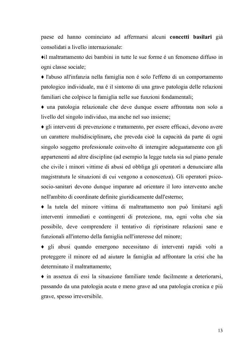 Anteprima della tesi: Aspetti psicologico-giuridici dell'abuso sui minori. Dalla denuncia al trattamento, Pagina 11