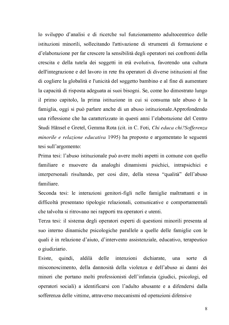 Anteprima della tesi: Aspetti psicologico-giuridici dell'abuso sui minori. Dalla denuncia al trattamento, Pagina 6