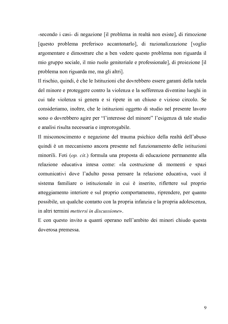 Anteprima della tesi: Aspetti psicologico-giuridici dell'abuso sui minori. Dalla denuncia al trattamento, Pagina 7