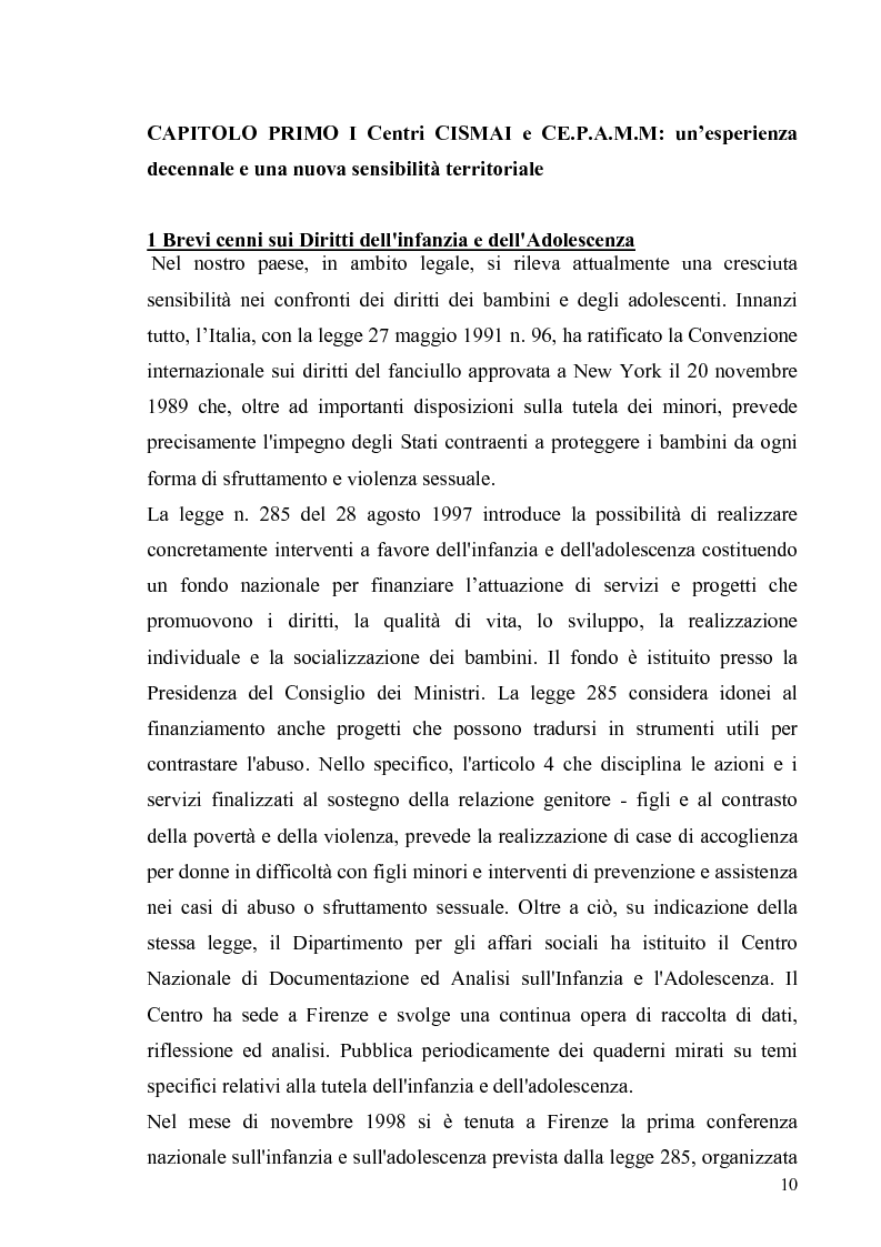 Anteprima della tesi: Aspetti psicologico-giuridici dell'abuso sui minori. Dalla denuncia al trattamento, Pagina 8