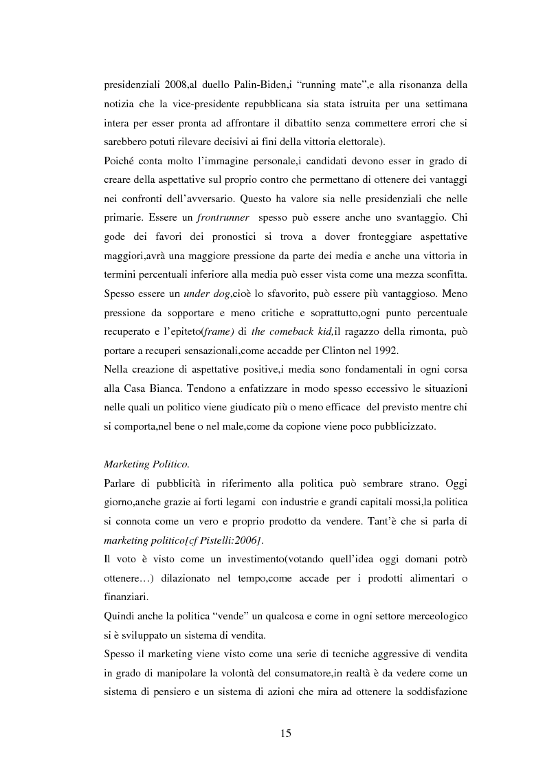 Anteprima della tesi: La comunicazione politica negli USA: analisi della campagna elettorale 2008, Pagina 10