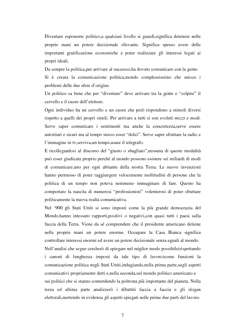 Anteprima della tesi: La comunicazione politica negli USA: analisi della campagna elettorale 2008, Pagina 2