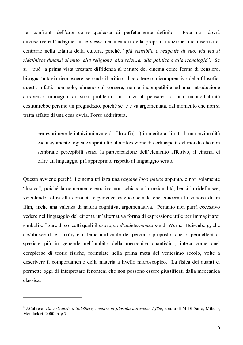 Anteprima della tesi: Tra fisica quantistica e cinema - Proposta di percorso interdisciplinare, Pagina 2