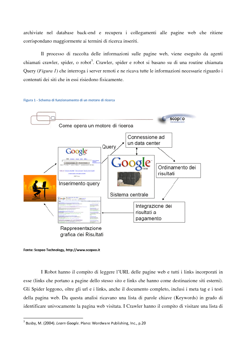 Anteprima della tesi: Google e l’approccio etico alle tecniche di posizionamento sui motori di ricerca, Pagina 9