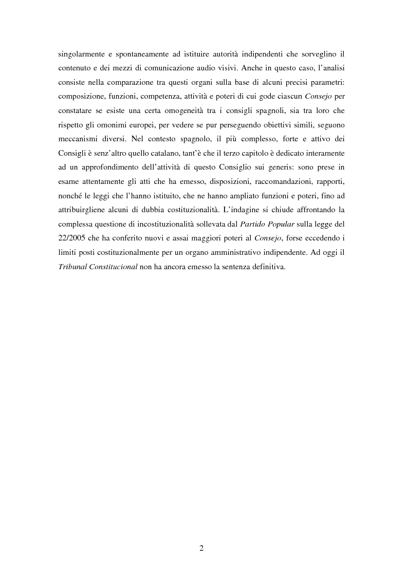 Anteprima della tesi: Il sistema del “audiovisual” in Spagna, Pagina 2