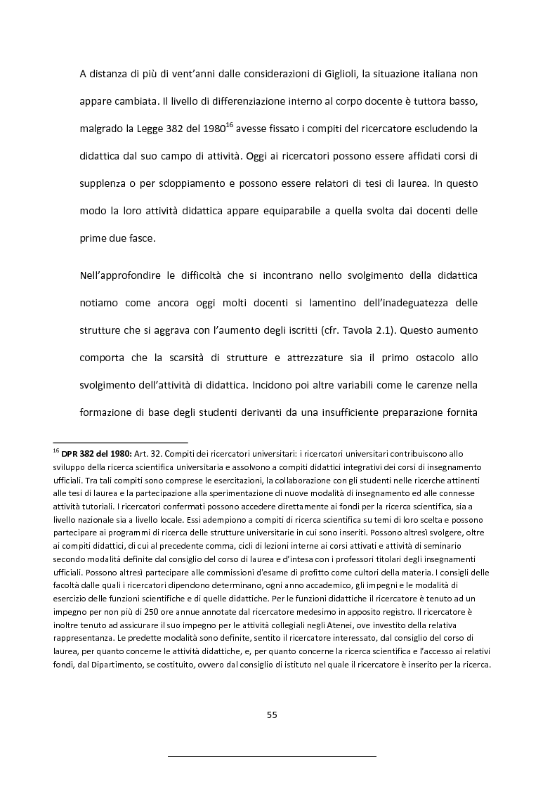 Estratto dalla tesi: Donne in carriera: il caso delle ricercatrici universitarie; dalle difficoltà di carriera alle strategie di conciliazione tra lavoro e famiglia.