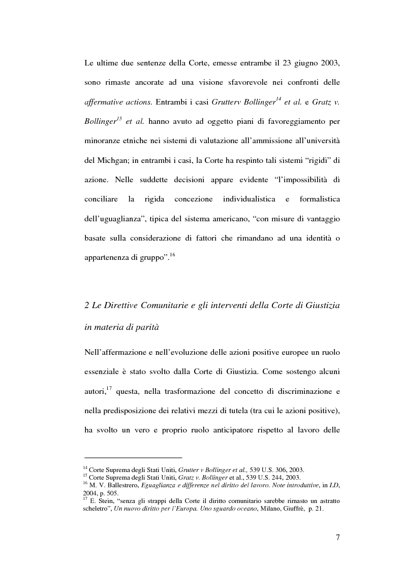 Anteprima della tesi: Il fondamento costituzionale delle azioni positive, Pagina 7
