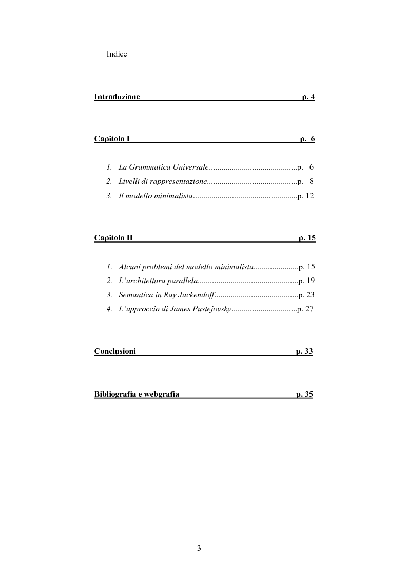 Indice della tesi: Teorie del linguaggio, teorie del significato, Pagina 1