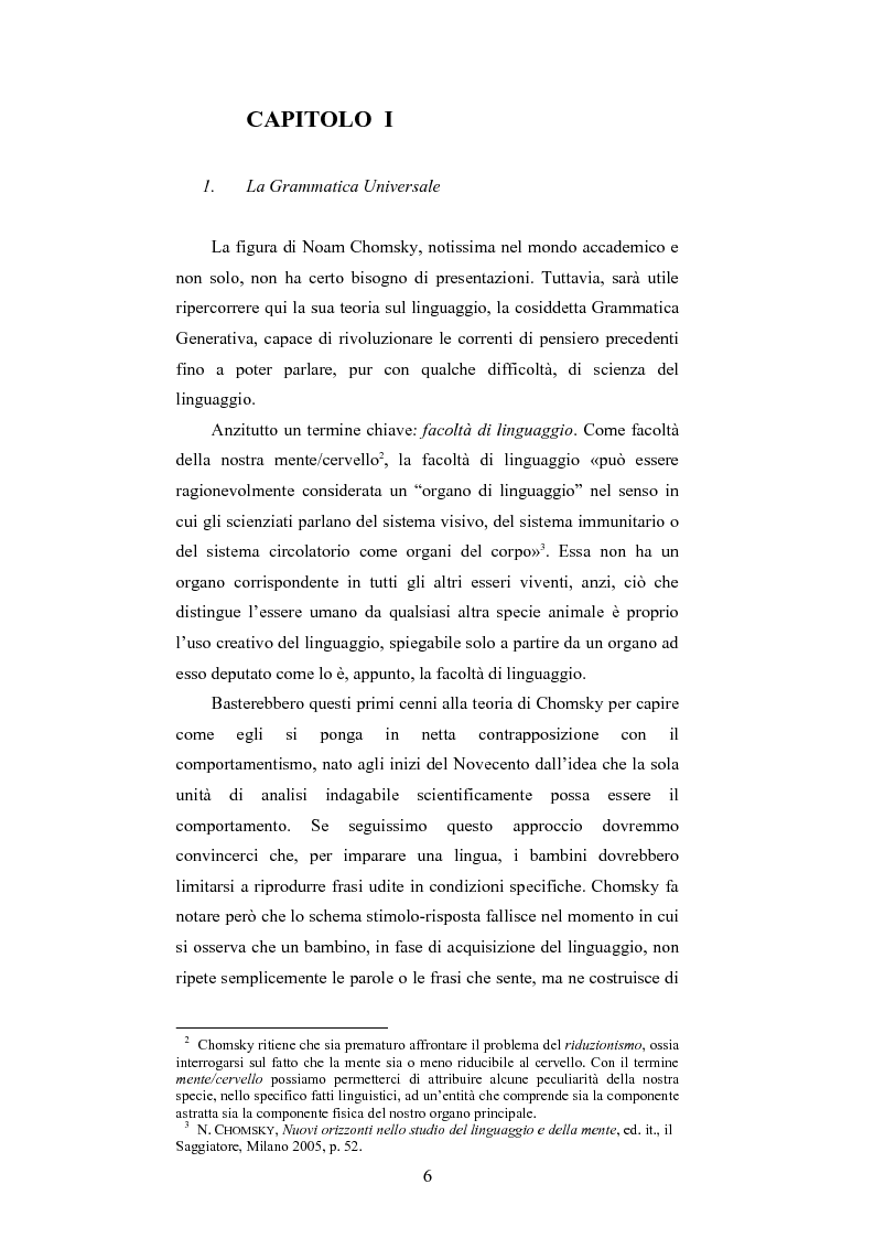 Anteprima della tesi: Teorie del linguaggio, teorie del significato, Pagina 3