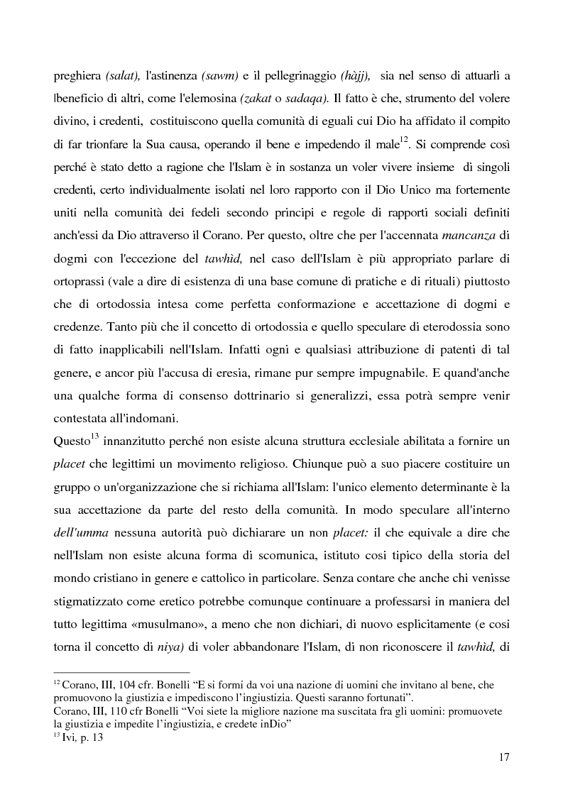 Anteprima della tesi: Le interpretazioni filosofiche, etiche e politiche dell'Islam dalle origini ai giorni nostri, Pagina 15
