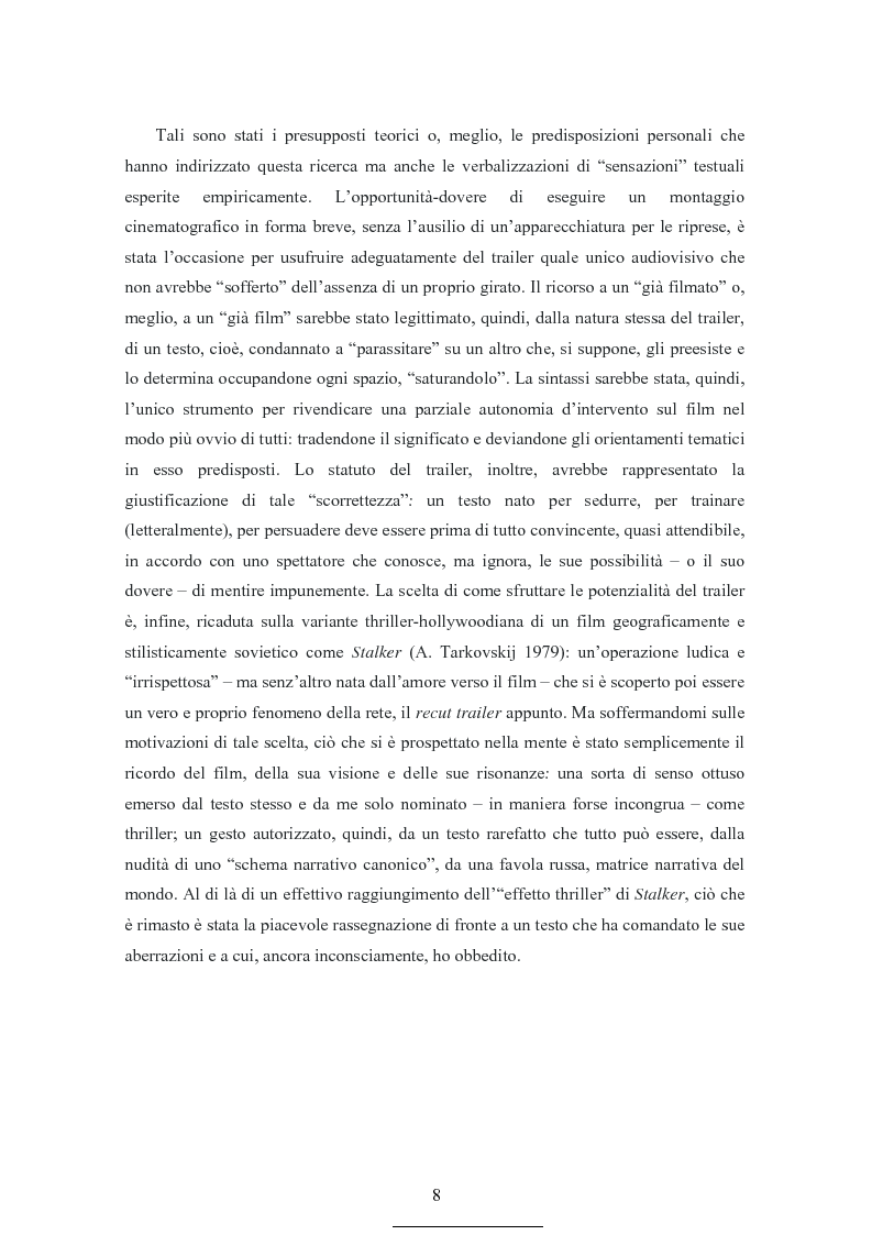 Anteprima della tesi: Il piacere del paratesto. Estetica e discorsività del trailer cinematografico, Pagina 8