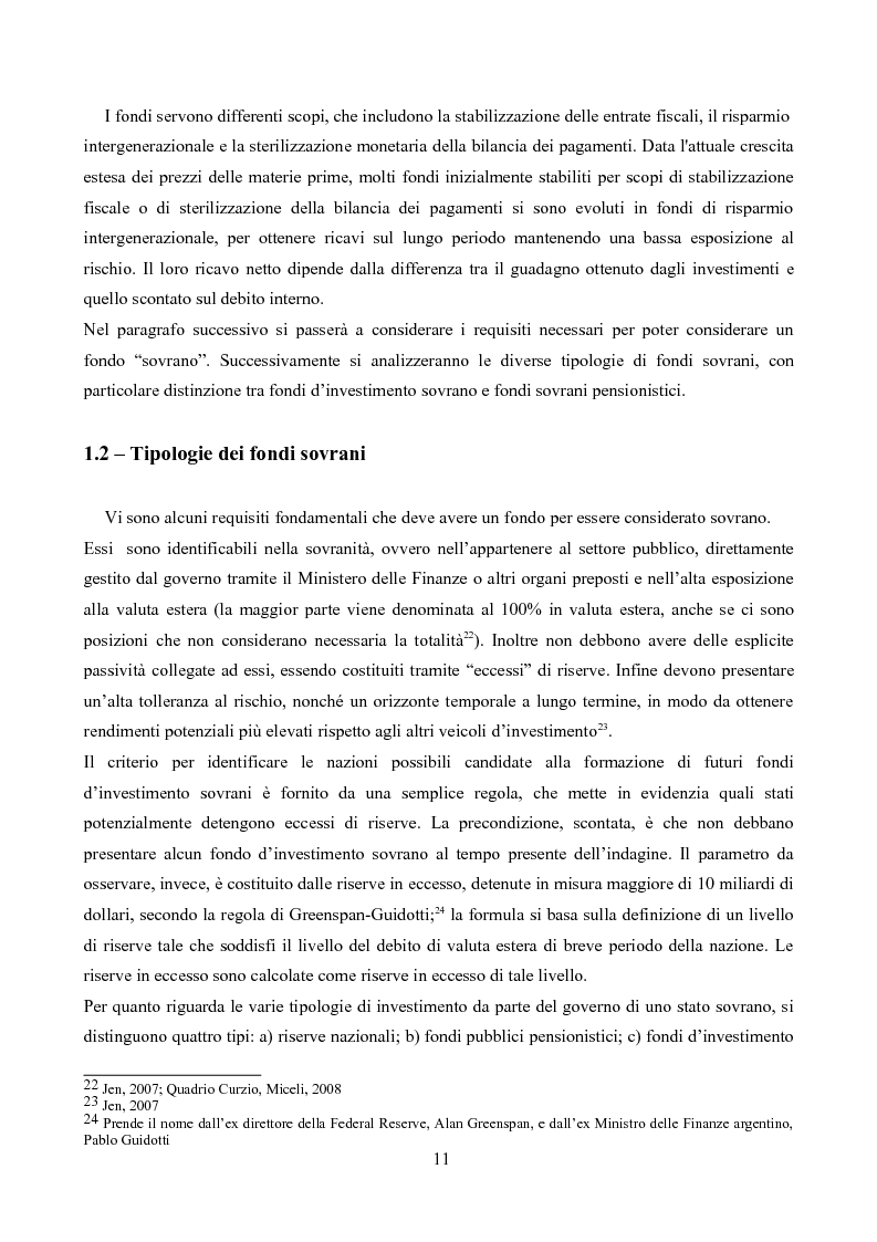 Estratto dalla tesi: I fondi sovrani nella geografia della globalizzazione