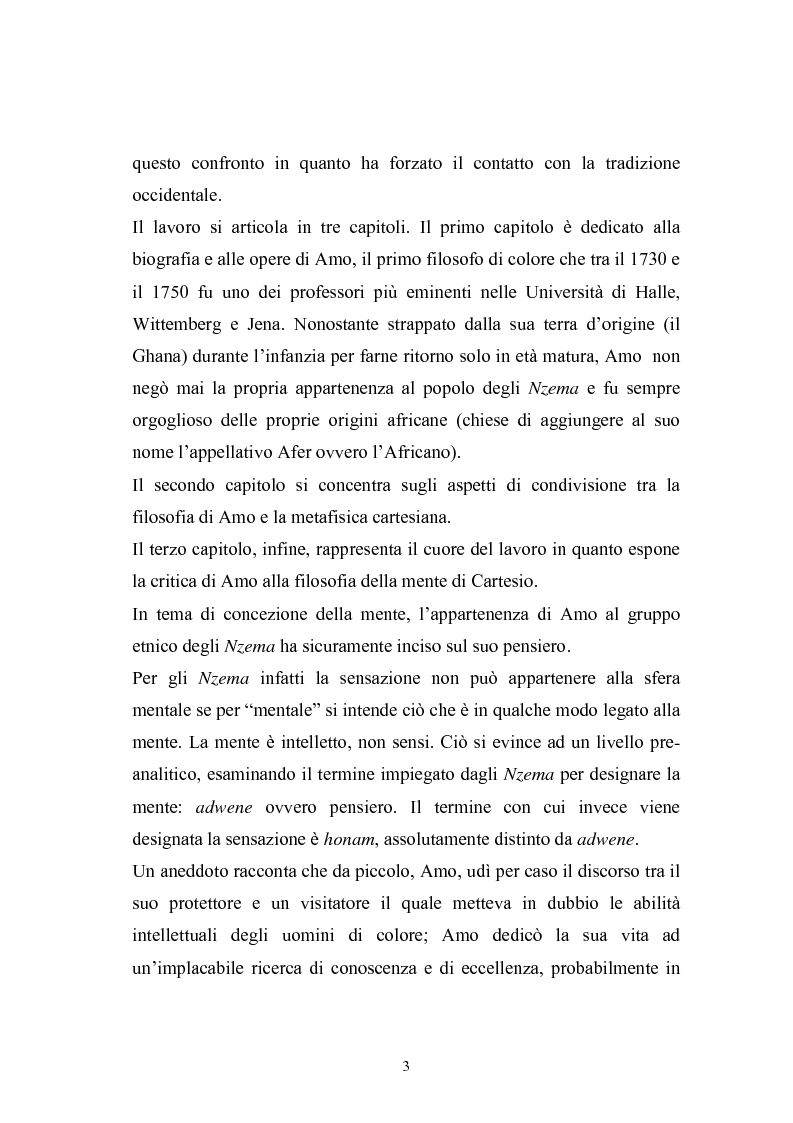 Anteprima della tesi: Una lettura africana di Cartesio: Anton Wilhelm Amo (1703-1758), Pagina 2