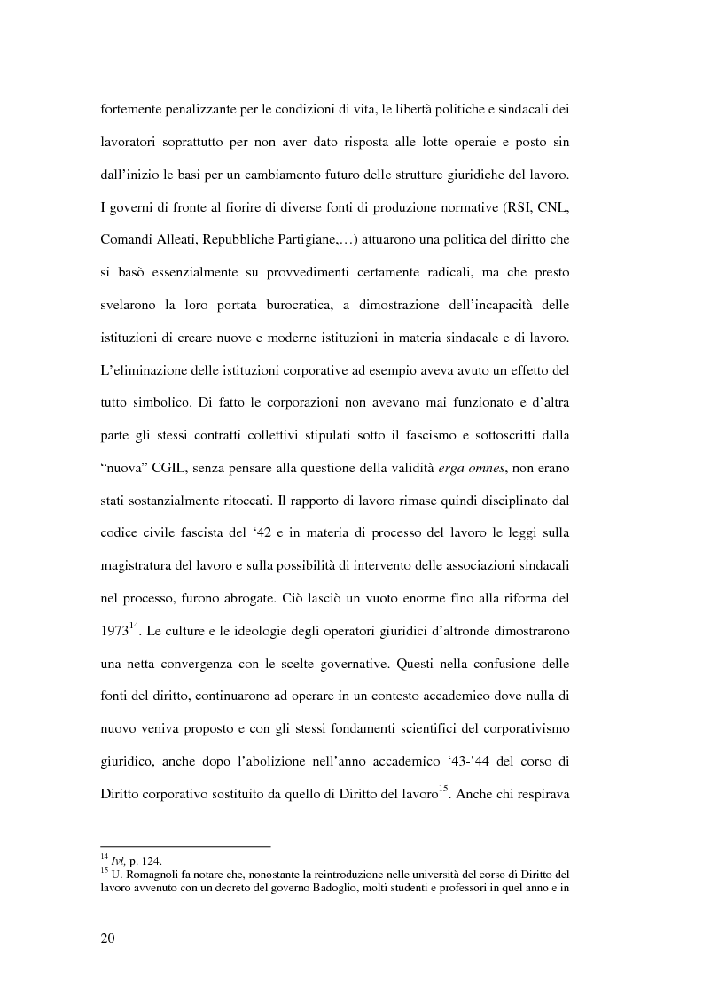 Anteprima della tesi: Genesi e sviluppo storico dello statuto dei lavoratori. Dalla lotta di liberazione ai nuovi scenari post-fordisti., Pagina 17