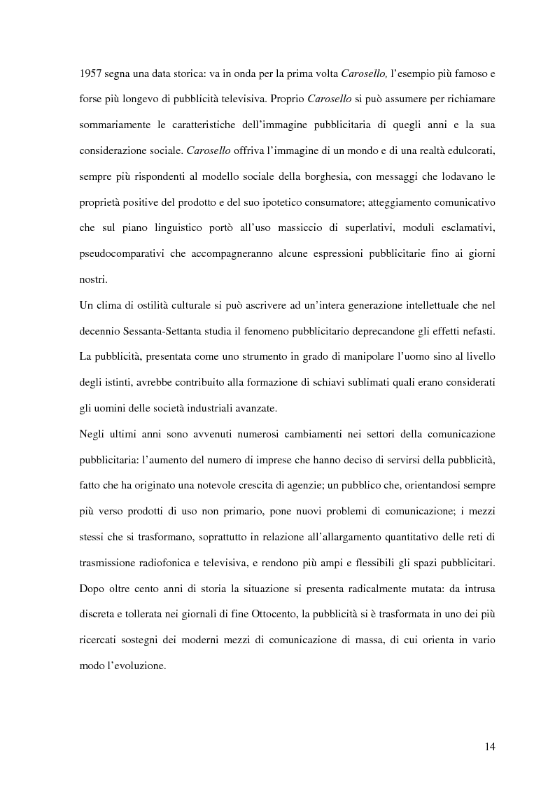 Anteprima della tesi: La metafora nel linguaggio della pubblicità, Pagina 10