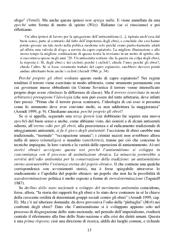 Anteprima della tesi: Espatrio e riduzione intersoggettiva. Meditazioni arendtiane, Pagina 12