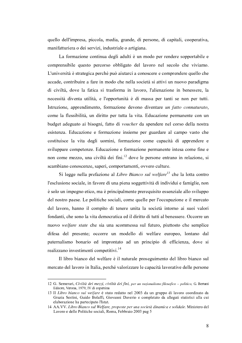 Anteprima della tesi: Piccole e medie imprese e formazione permanente - Risorse strategiche per l'occupazione e lo sviluppo, Pagina 6