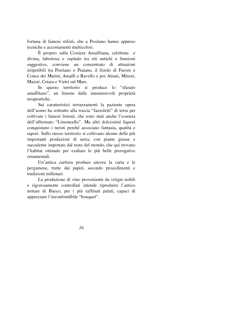 Anteprima della tesi: La struttura dell'offerta turistica nel salernitano tra potenzialità e vincoli, Pagina 10