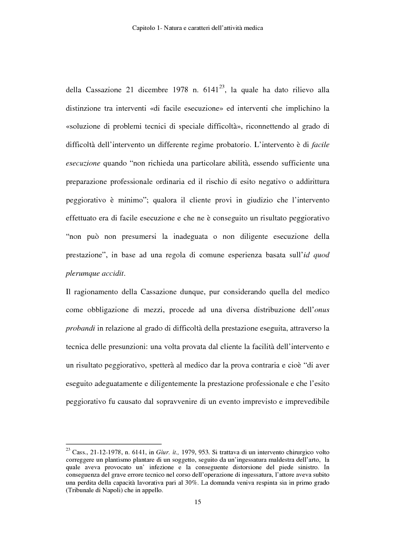 Anteprima della tesi: La responsabilità civile del medico: nesso causale ed evento dannoso, Pagina 10
