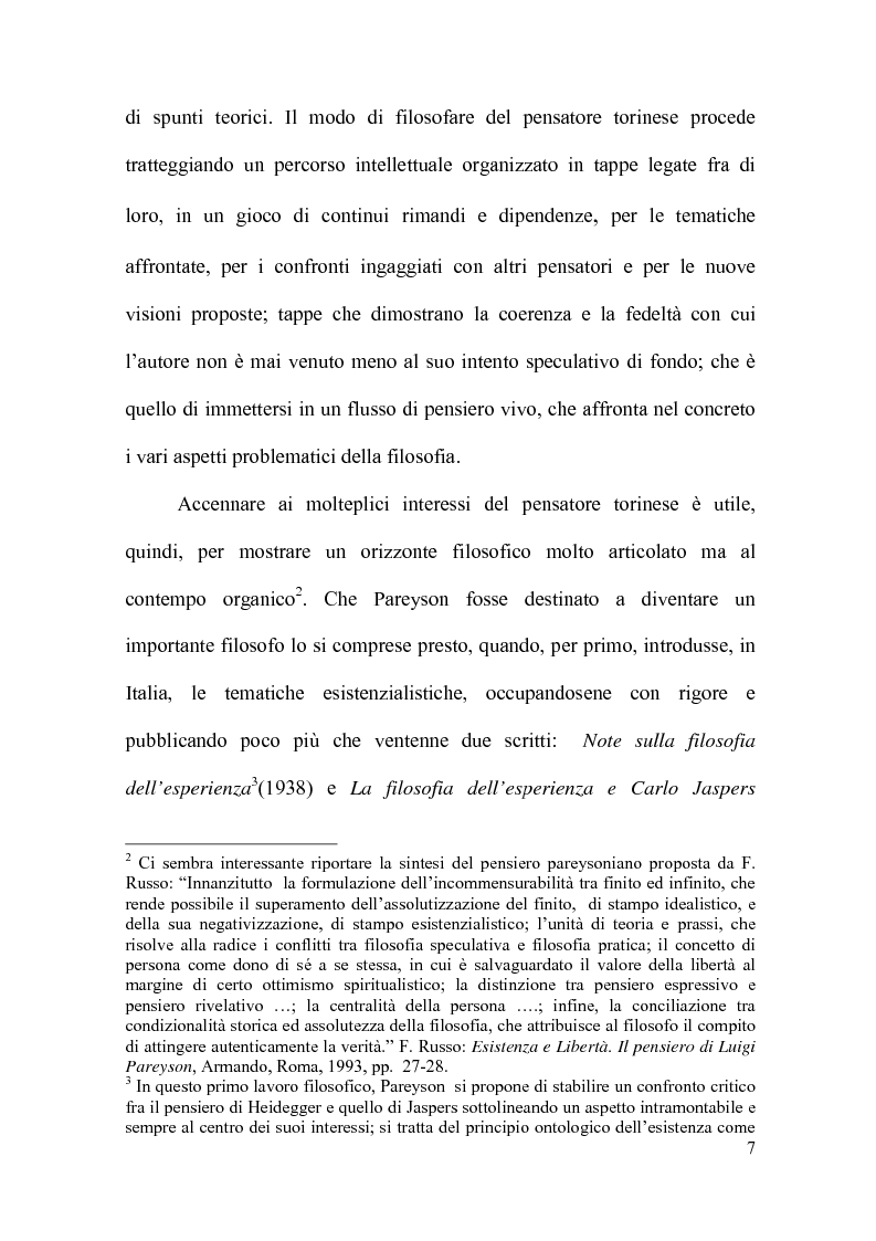 Anteprima della tesi: Luigi Pareyson - Filosofo della libertà, Pagina 2