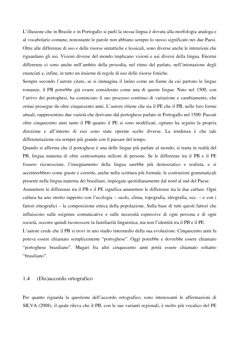 Anteprima della tesi: Analisi comparata fra le edizioni brasiliana e portoghese del romanzo ''Veronika decide morrer'' di Paulo Coelho, Pagina 8