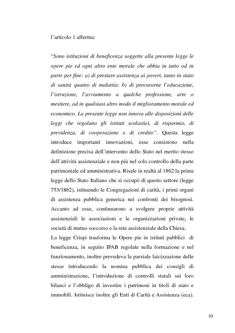 Anteprima della tesi: Istituzioni pubbliche di assistenza e beneficenza, Pagina 8