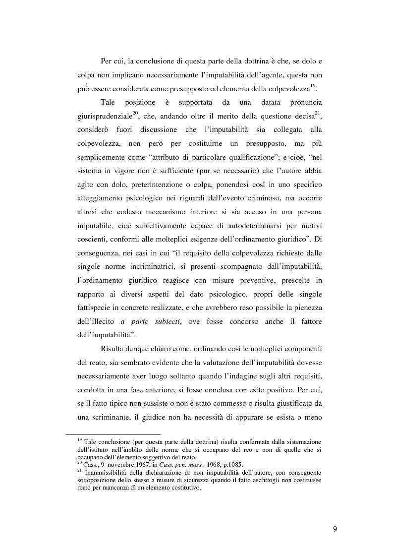Anteprima della tesi: Infermità mentale e imputabilità, Pagina 9