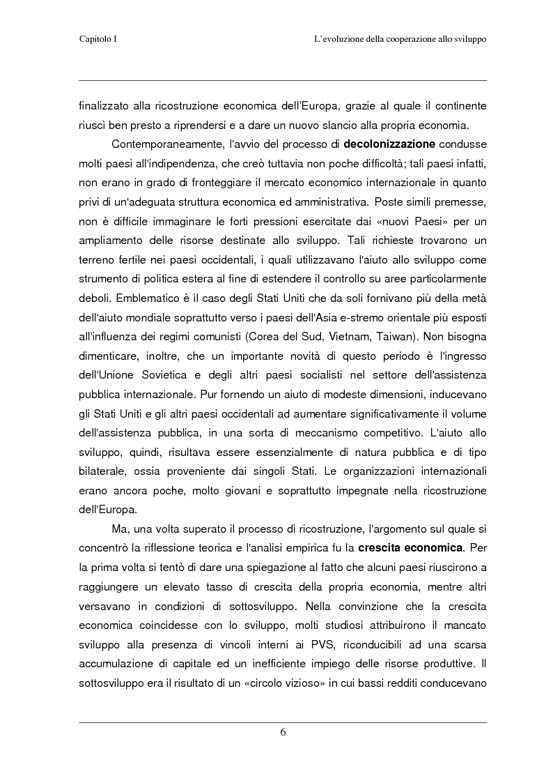 Anteprima della tesi: Classificazione e analisi economico-gestionale di progetti di cooperazione allo sviluppo. Studio di un caso in Tanzania., Pagina 10