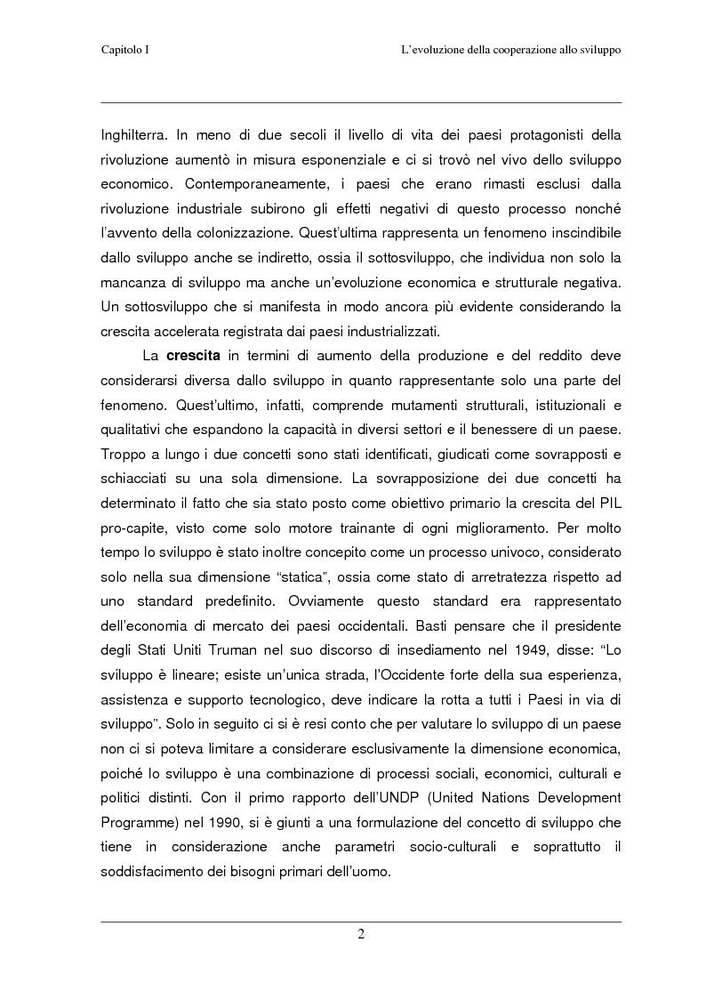 Anteprima della tesi: Classificazione e analisi economico-gestionale di progetti di cooperazione allo sviluppo. Studio di un caso in Tanzania., Pagina 6